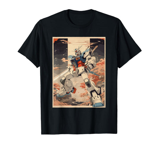 Anime Japanese robot giant mecha anime robot action figure T-Shirt