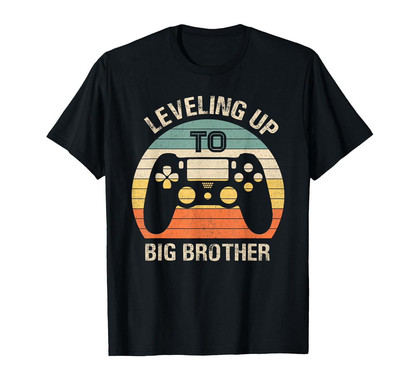Leveling up to Big Brother 2025 funny gamer vintage kids men T-Shirt