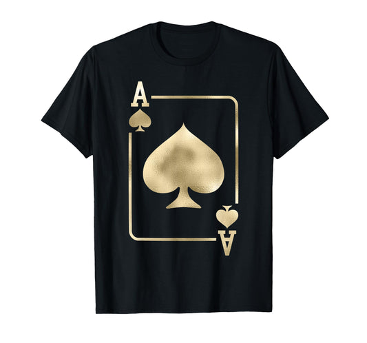 Ace of Spades Playing Card Halloween Glam Costume T-Shirt