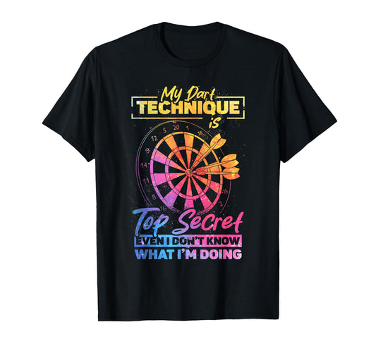 Darts Dart Funny Dart Player Dartboard T-Shirt, Small