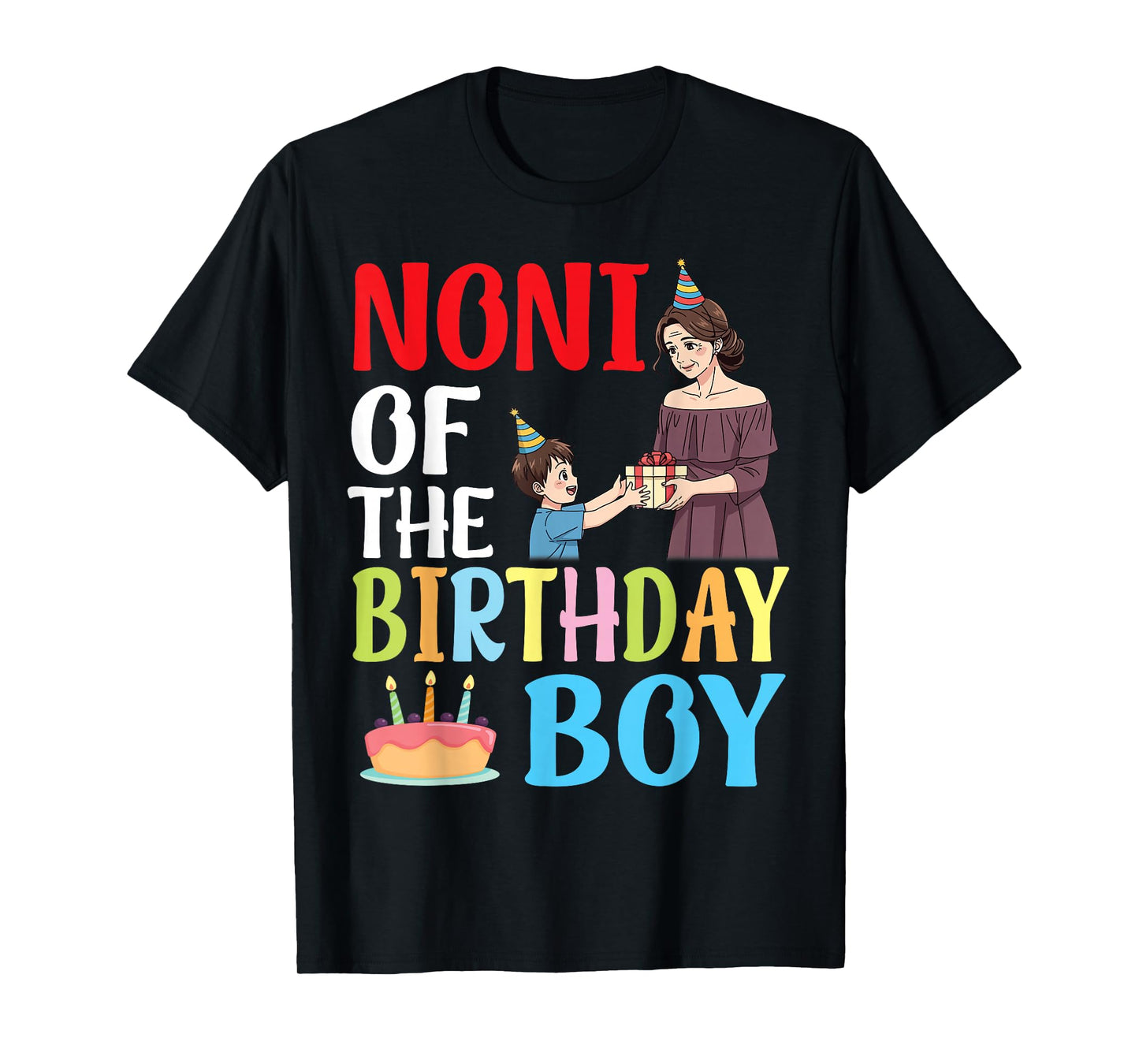 Happy Noni of The Birthday Boy Family Celebration Grandson T-Shirt