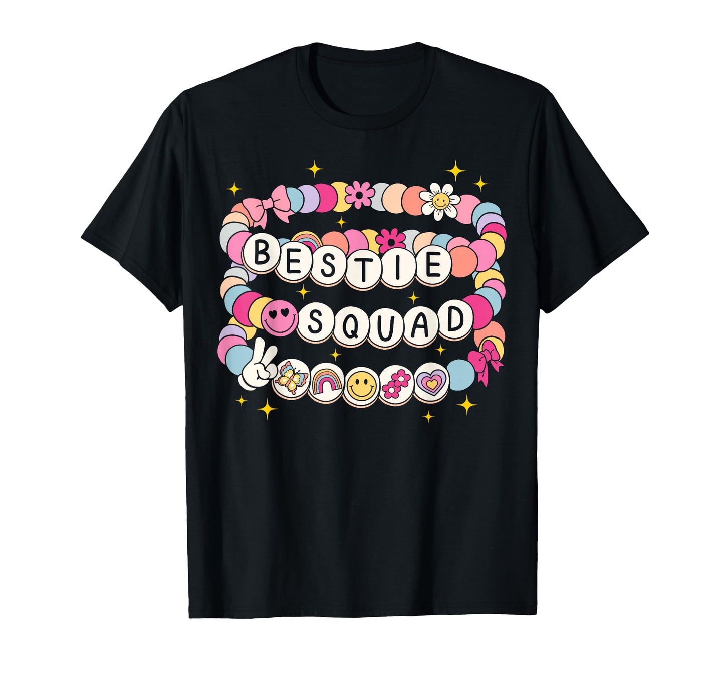 Bestie Squad Bracelets Best Friends Matching Girls T-Shirt
