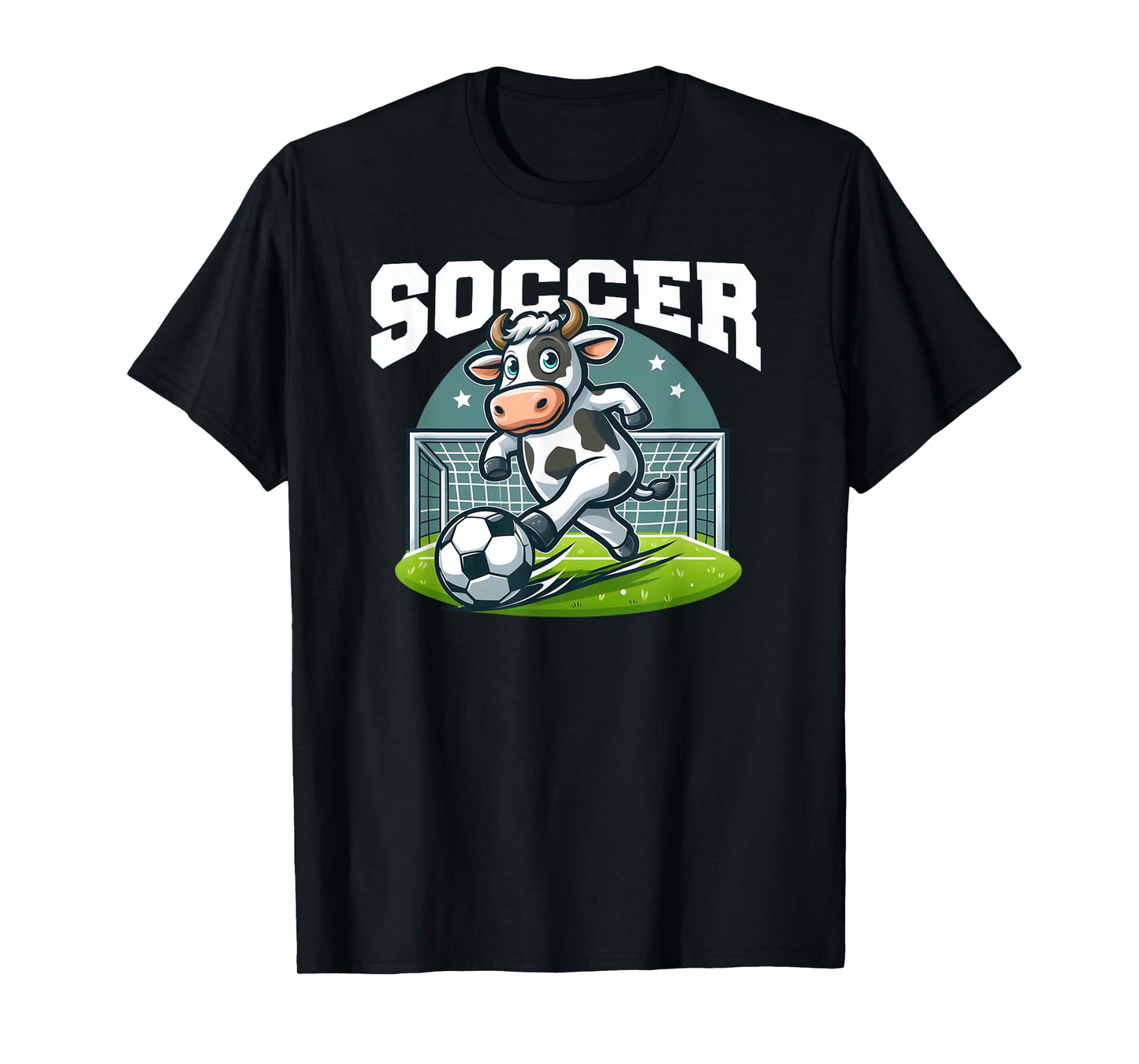 Soccer Cow Playing Soccer Games T-Shirt