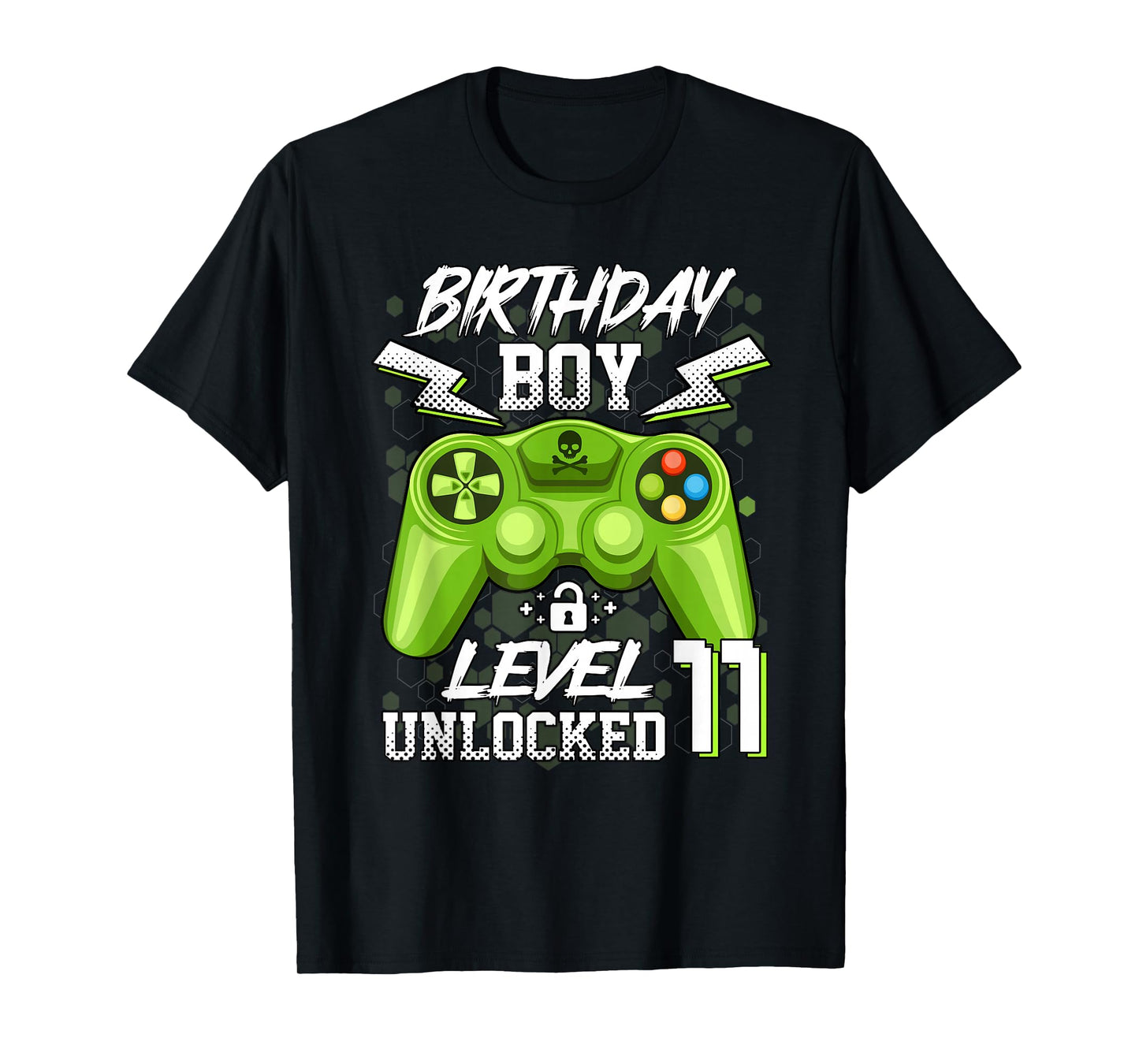 Level 11 Unlocked Video Game 11th Birthday Gamer Gifts Boys T-Shirt