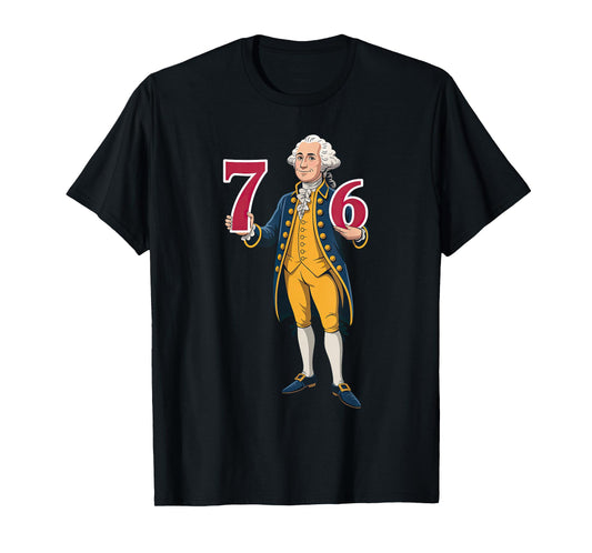 6 7 7 6 George Washington Six Seven T-Shirt