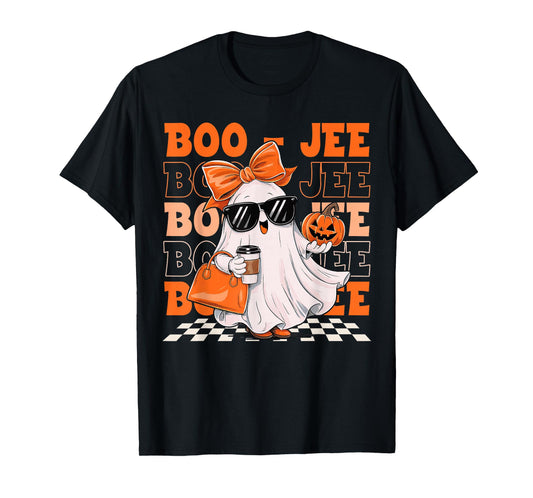 Cute Ghost Boujee Boo-Jee Funny Halloween Spooky Season T-Shirt