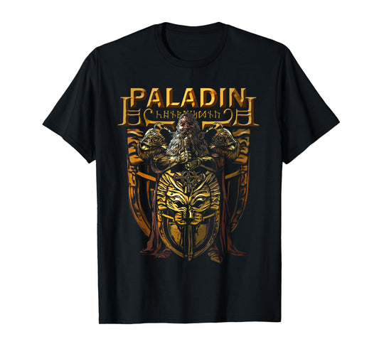 Dwarven Paladin, Dwarf Knight, Tabletop RPG Fantasy Gamers T-Shirt