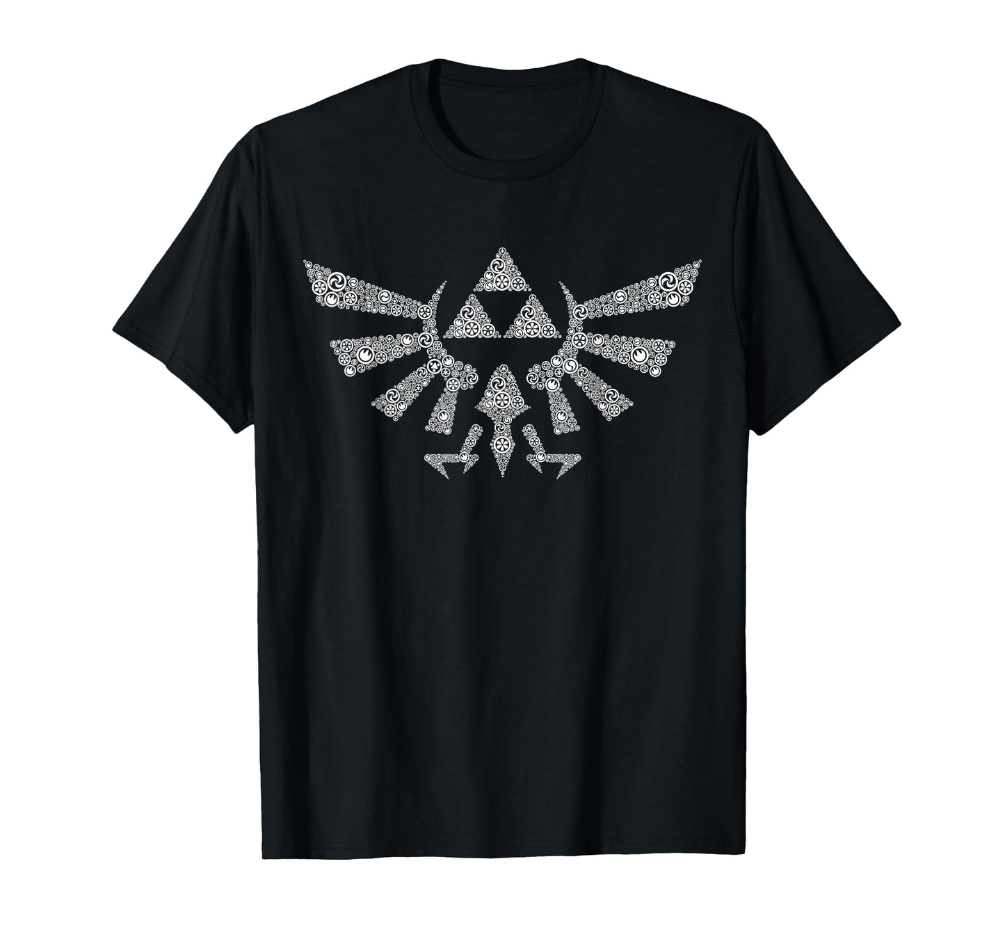 Nintendo Zelda Hyrule Crest Elemental Triforce Logo T-Shirt T-Shirt