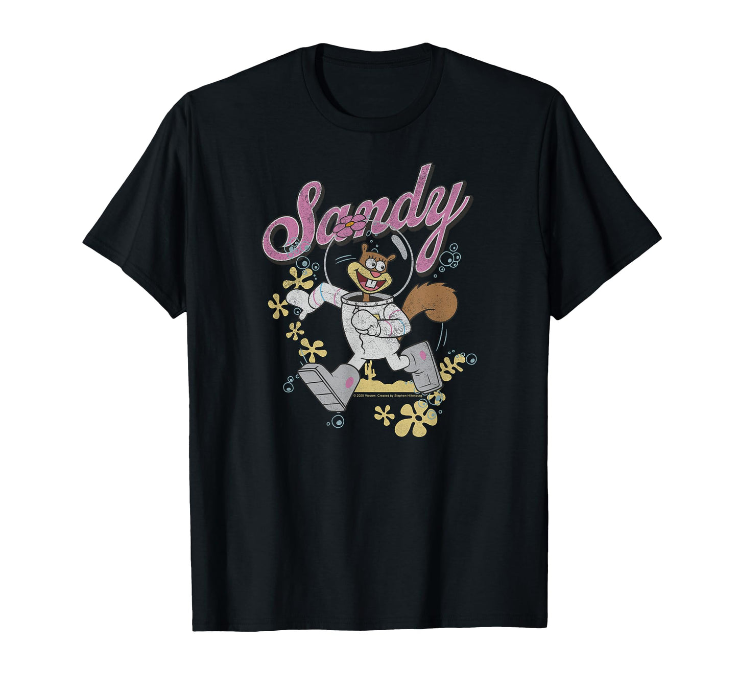 SpongeBob SquarePants - Sandy Cheeks Flower Clouds T-Shirt
