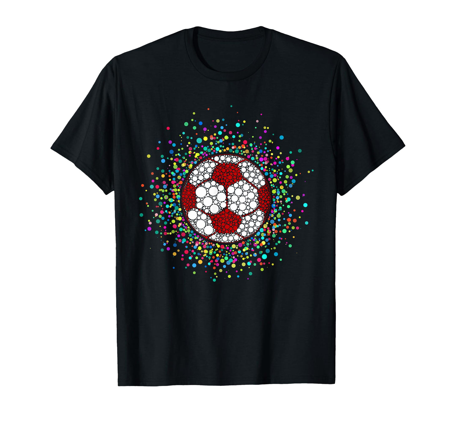 Funny Polka Dot Soccer Ball Lover Fan Happy Dot Day Boys T-Shirt