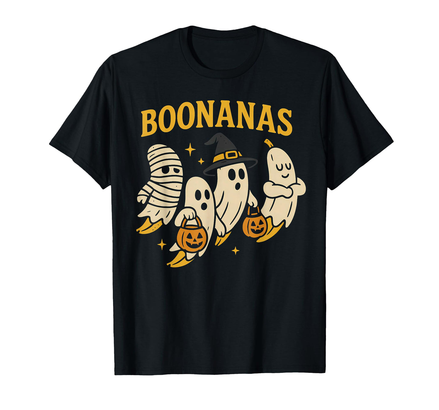 Boonanas Squad Halloween Ghost Spooky Cute Banana Costume T-Shirt