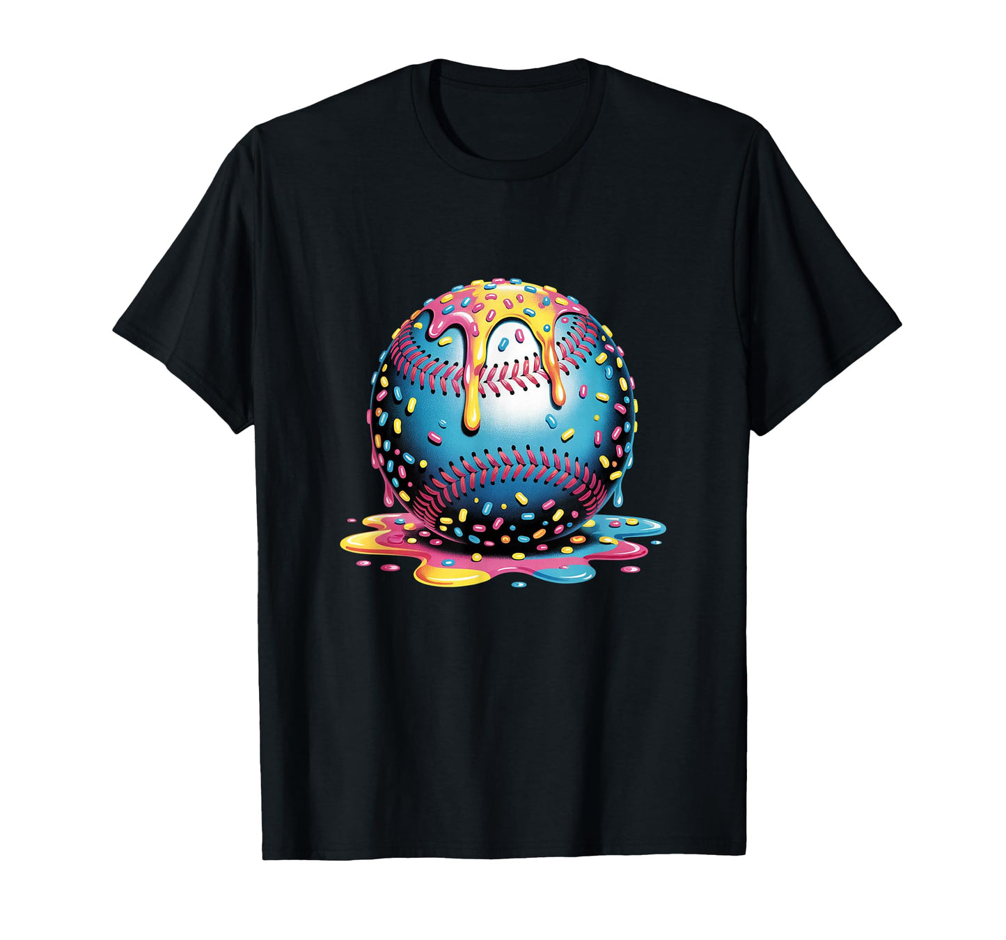 Ice Cream Drip Baseball Stuff Baseball Drip For Boys Kids T-Shirt