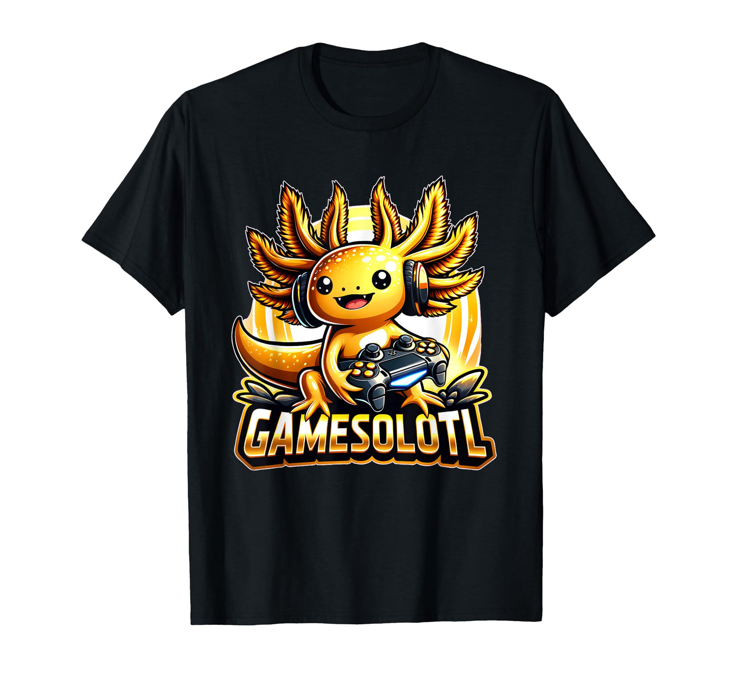 Gamesolotl Axolotl Gamer kawaii Anime kids T-Shirt