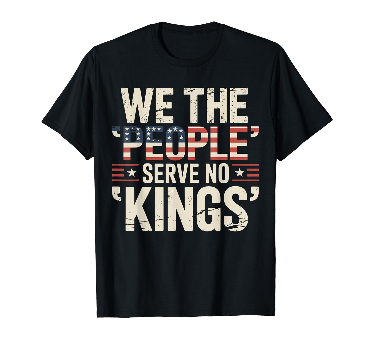 No King Patriotic Freedom for Men Women American Flag T-Shirt