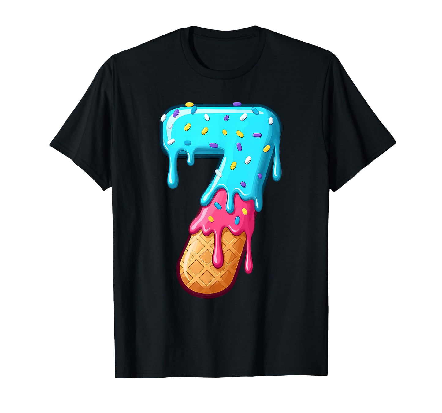 67 Ice Cream Drip Meme Funny 6 7 Halloween Costume Couple T-Shirt