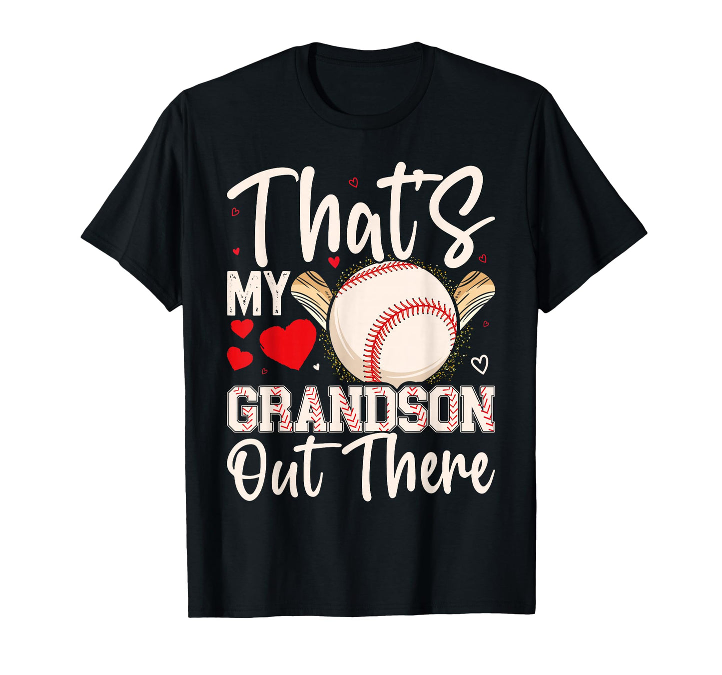 That's My Grandson Out There Baseball Grandma Mother's Day T-Shirt