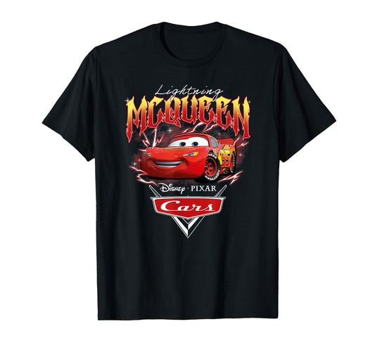 Disney Pixar Cars Lightning McQueen Cool Pose Portrait T-Shirt
