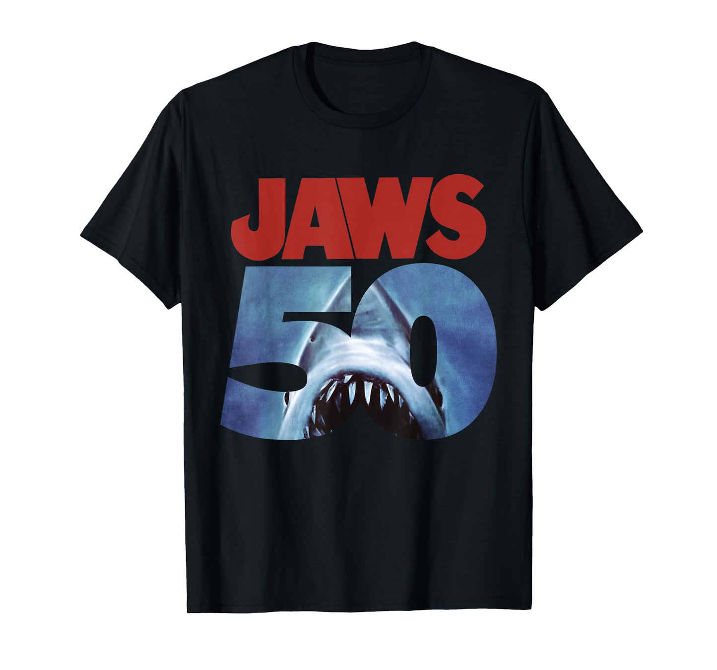 Jaws 50th Anniversary Logo Front & Back T-Shirt