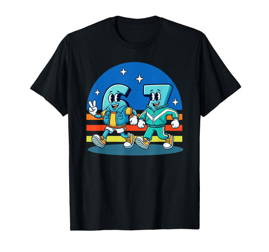 67 Six Seven Fun Trending Meme Funny Design Kids School T-Shirt