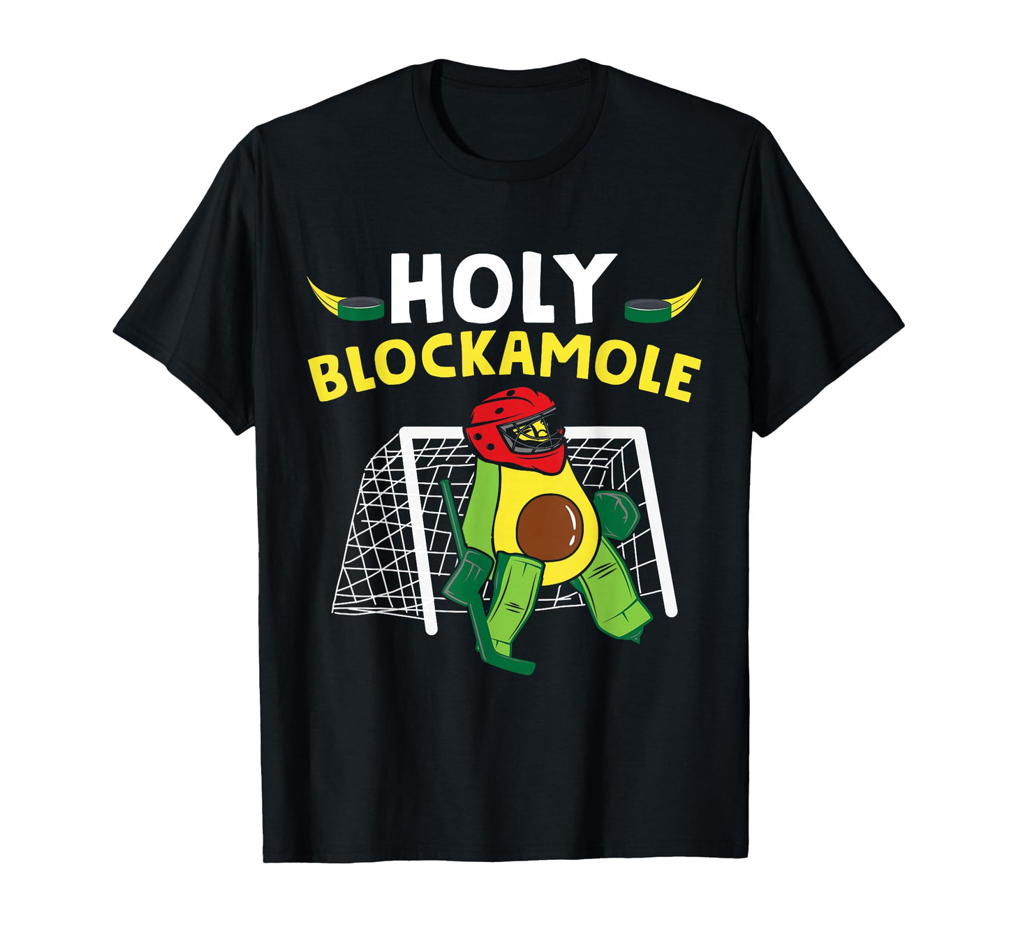 Funny Ice Hockey Goalie Ice Hockey Player Avocado T-Shirt