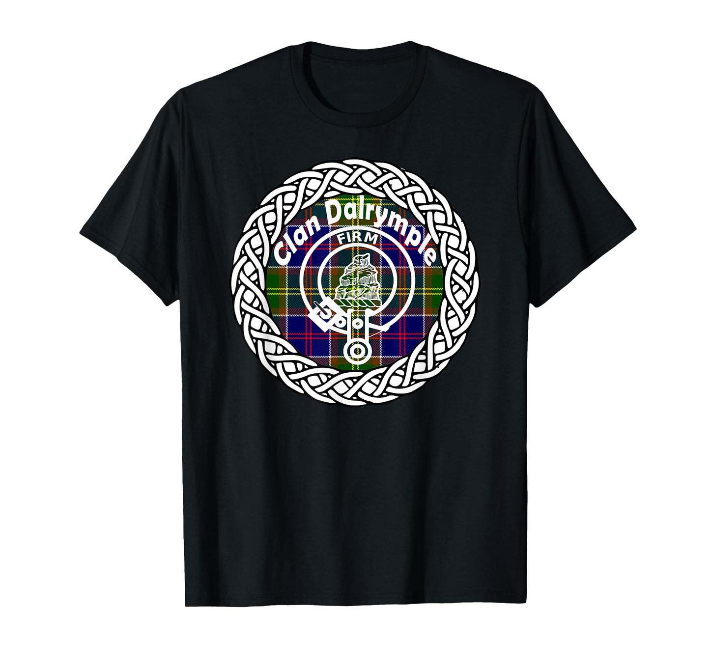 Dalrymple surname Scottish clan tartan crest badge t-shirt T-Shirt