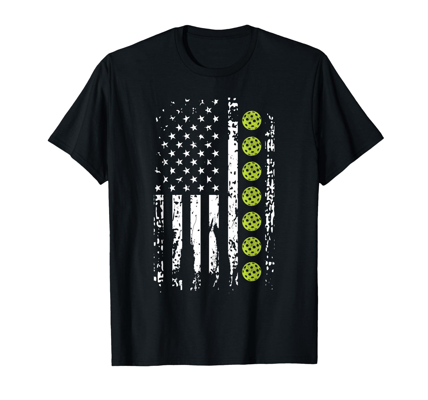Pickleball Shirt American Flag Pickleball Player Gift T-Shirt