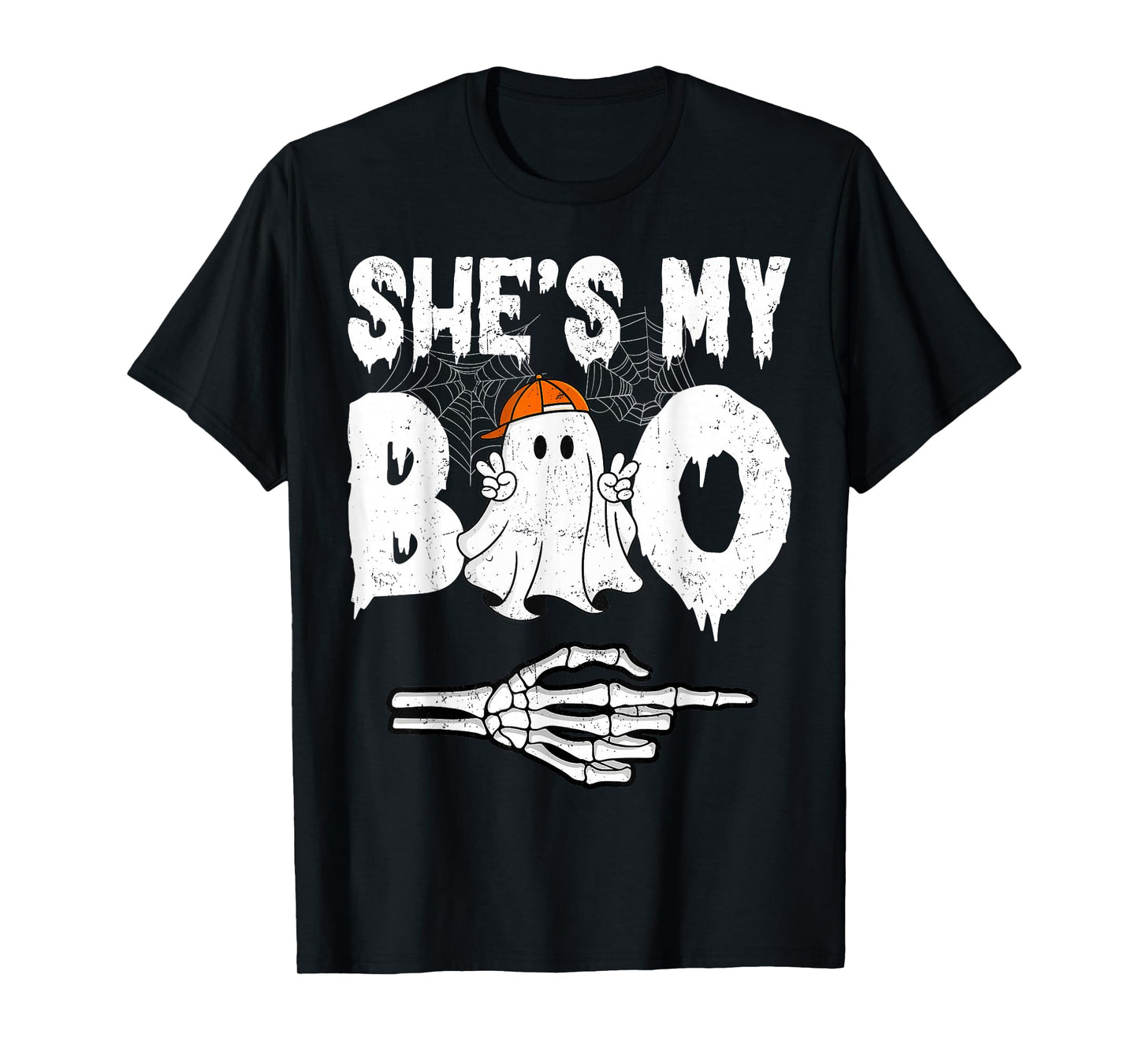 Shes My Boo Couple Matching Halloween Costumes T-Shirt