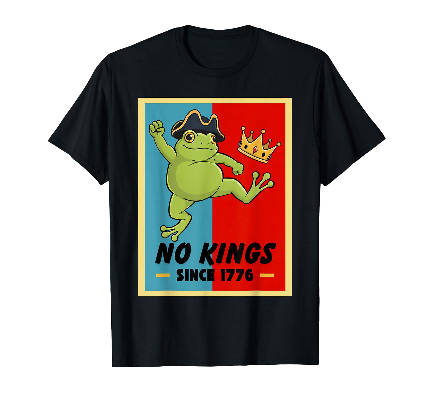 Frog No Kings Shirt Men Women No Kings in America T-Shirt