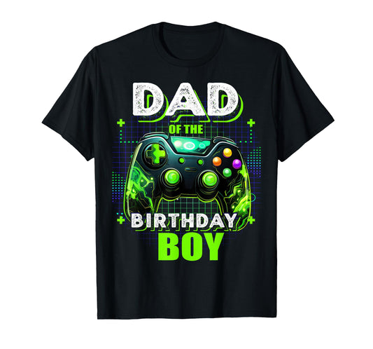 Dad of the Birthday Boy Matching Video Game Birthday Party T-Shirt