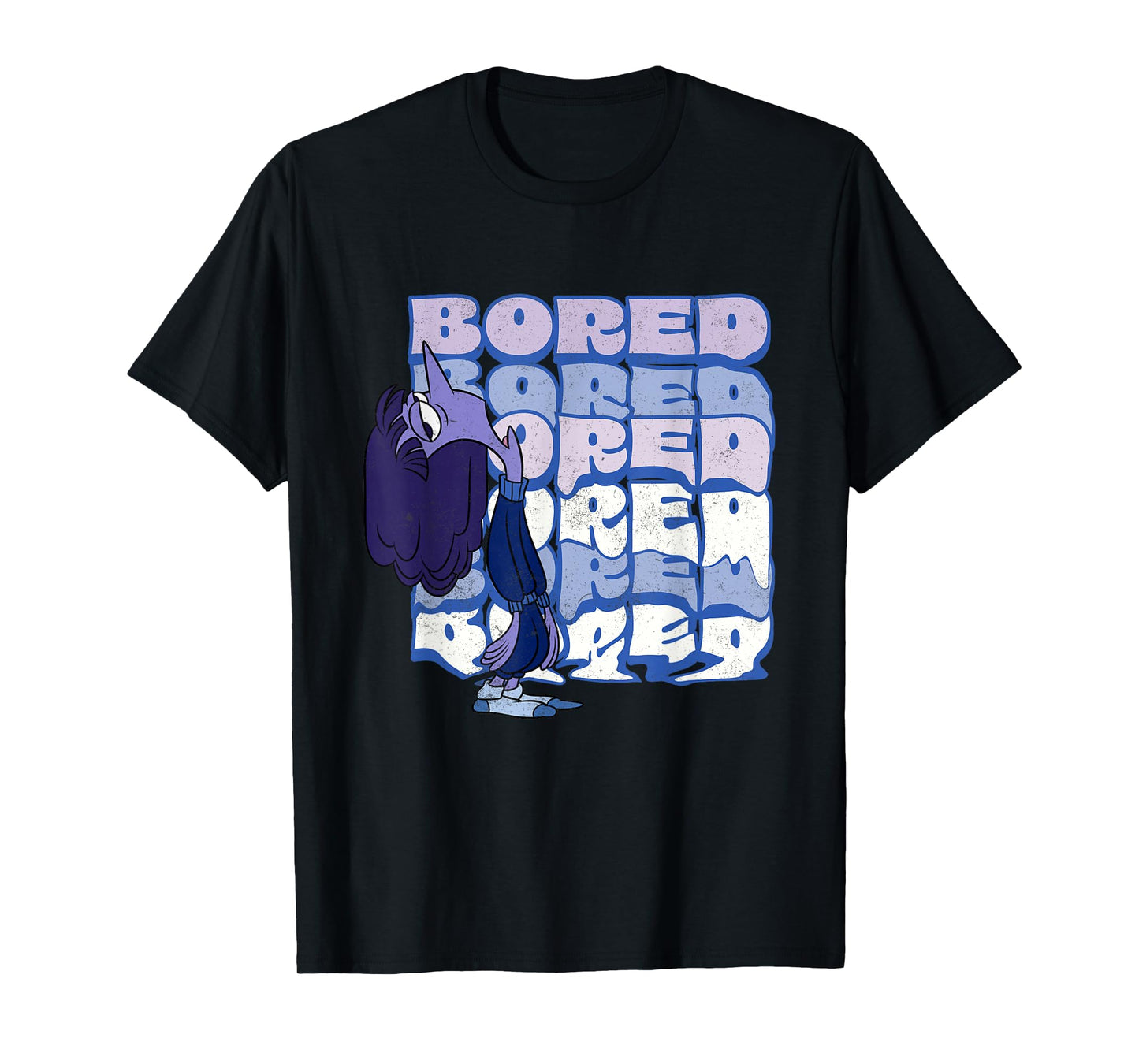 Disney Pixar Inside Out 2 Ennui Feeling Bored Artwork T-Shirt