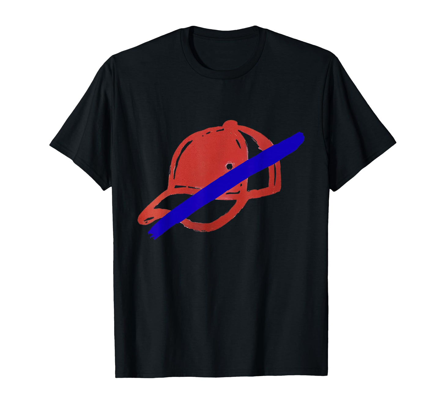No Kings T Shirt, Red Hat with Blue Line T Shirt T-Shirt