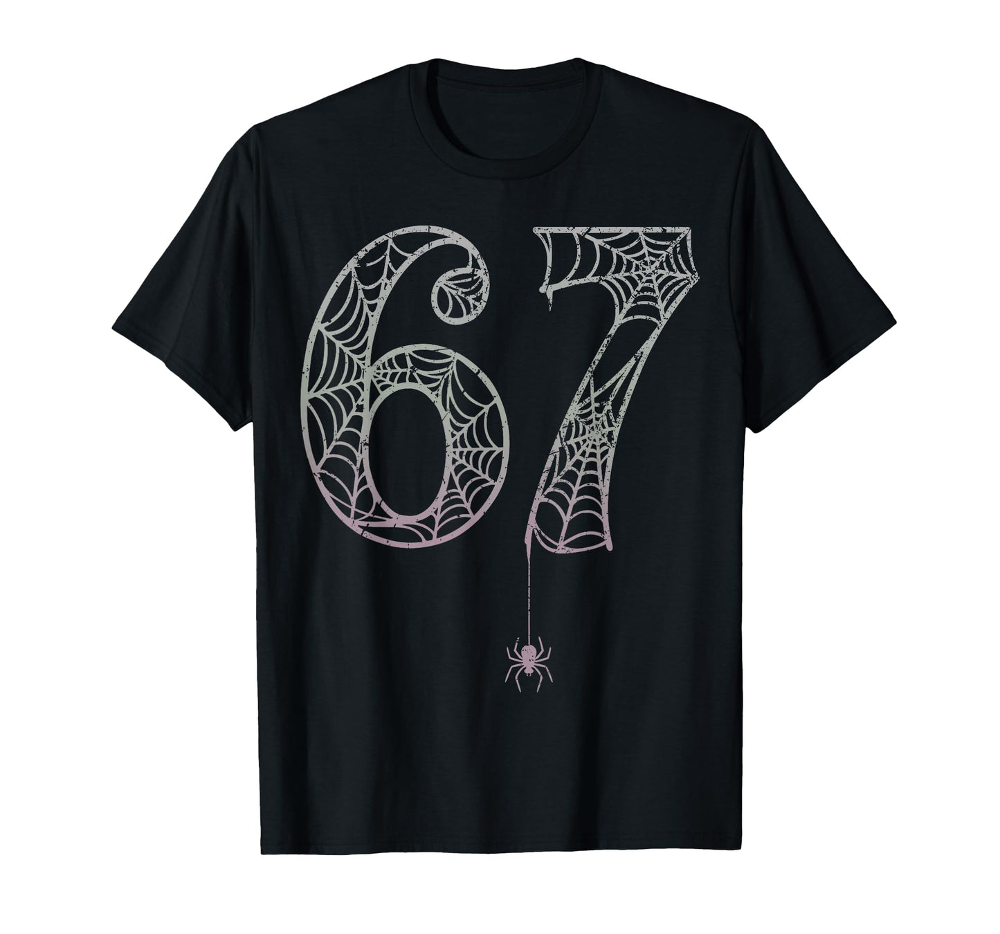Six Seven 6 7 Meme Spooky Spider Halloween T-Shirt