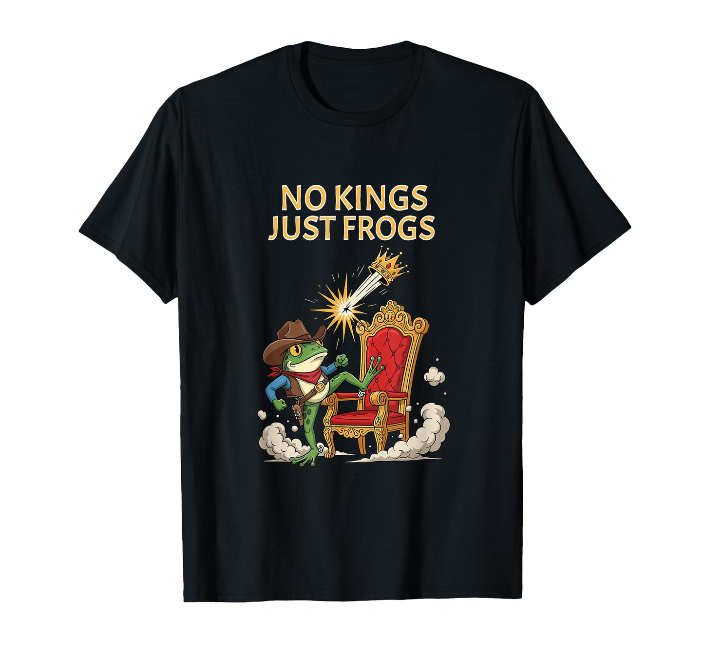 No Kings Just Frogs Funny Portland Frog Protest Men Women T-Shirt