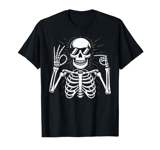 67 Skeleton Six Seven Halloween T-Shirt
