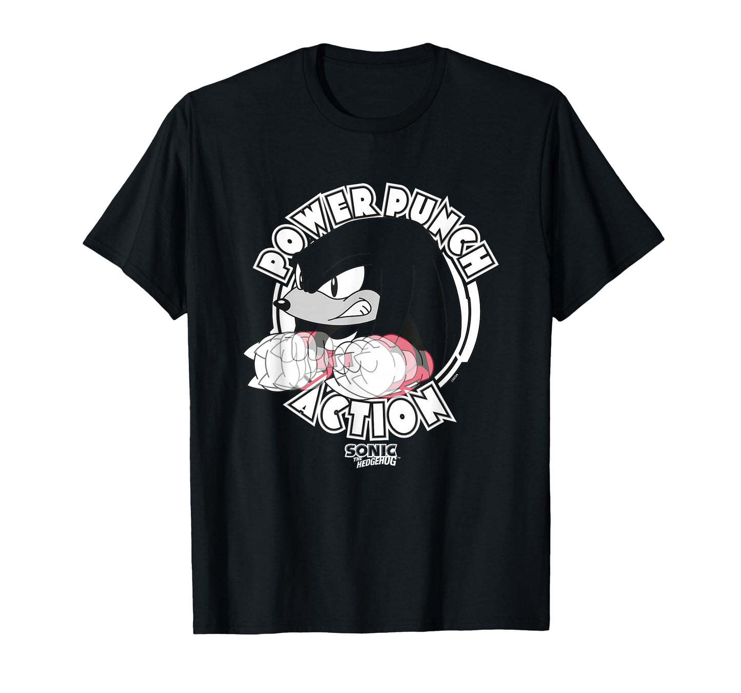 Sonic The Hedgehog Power Punch Action Knuckles T-Shirt
