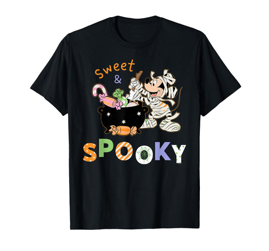 Disney Mickey Mouse "Sweet & Spooky" Halloween Candy T-Shirt