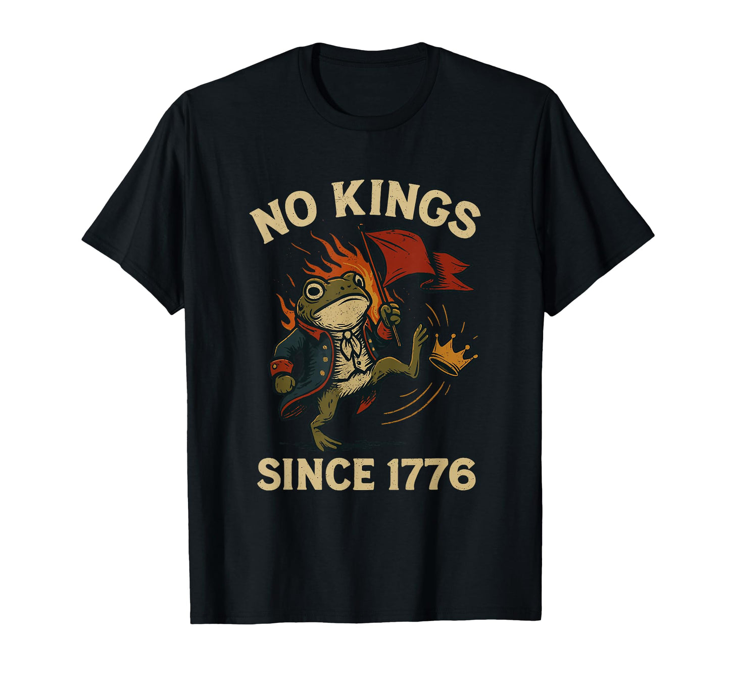 Frog Protest No Kings in America T-Shirt