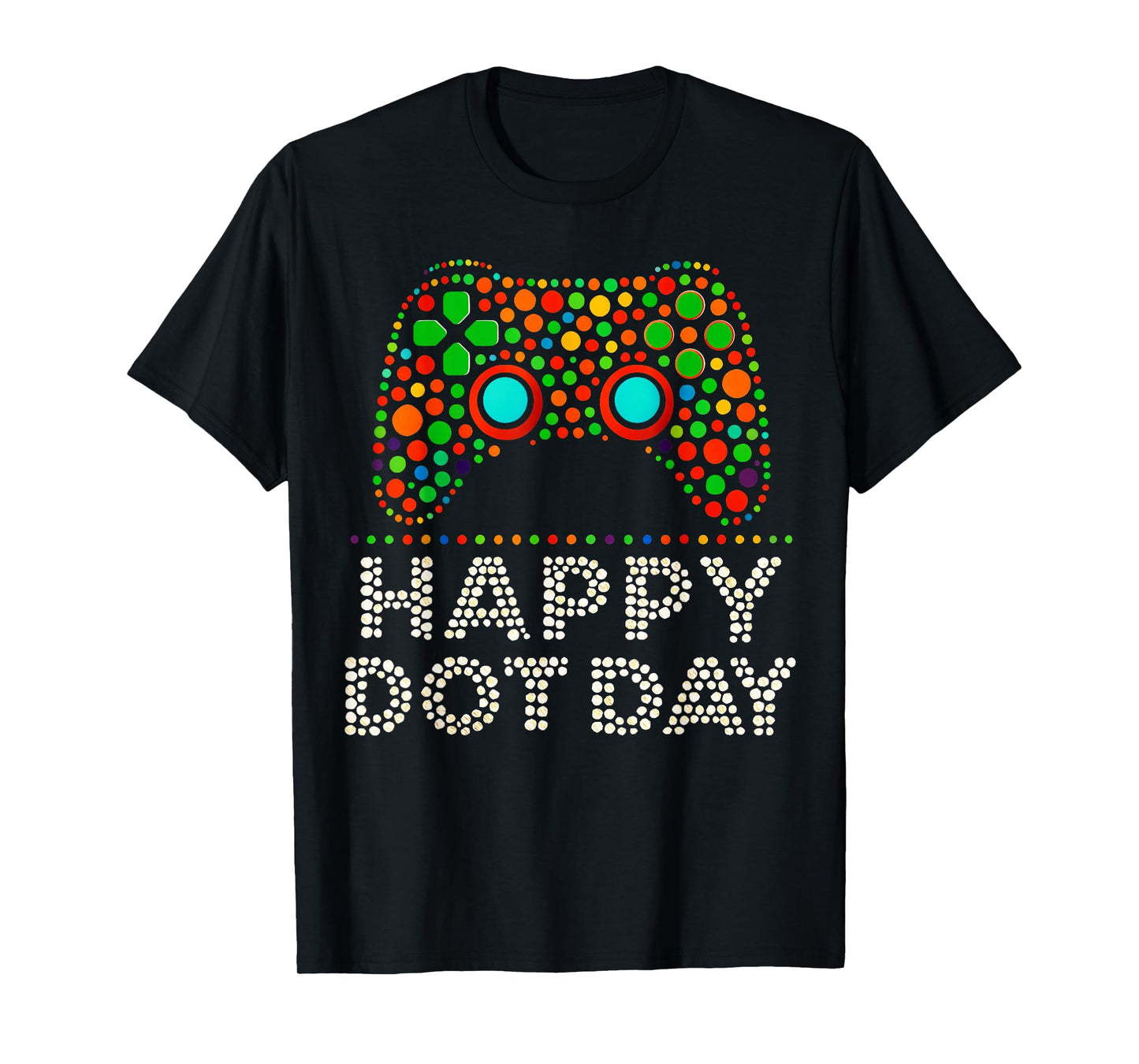 Dot Day 2025 September 15th Polka Dot Gamers Game Controller T-Shirt