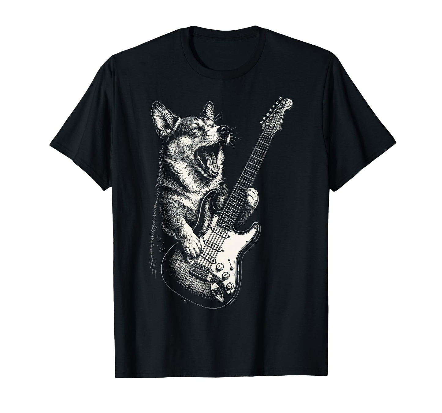 Corgi Guitar T-Shirt