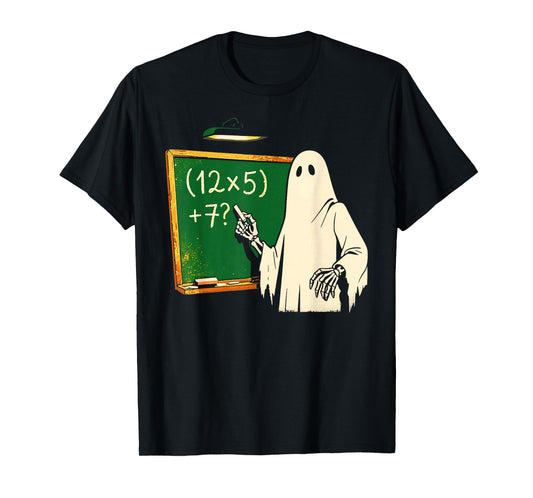 67 Teacher Halloween Ghost Six Seven Meme Brainrot Math Joke T-Shirt