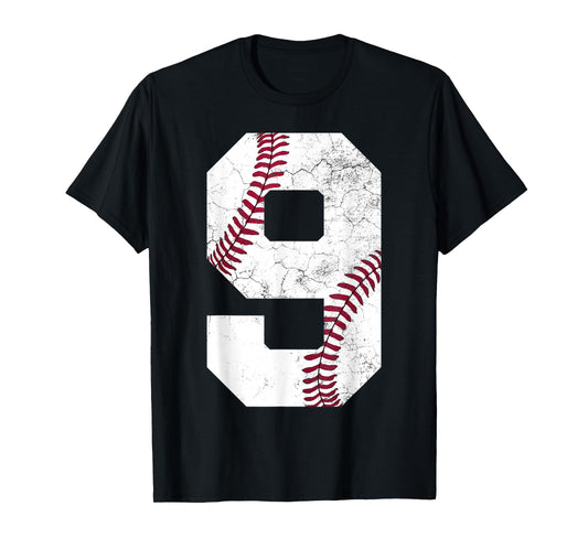 9th Birthday 2016 Baseball Boys Kids Nine 9 Ninth Gift T-Shirt