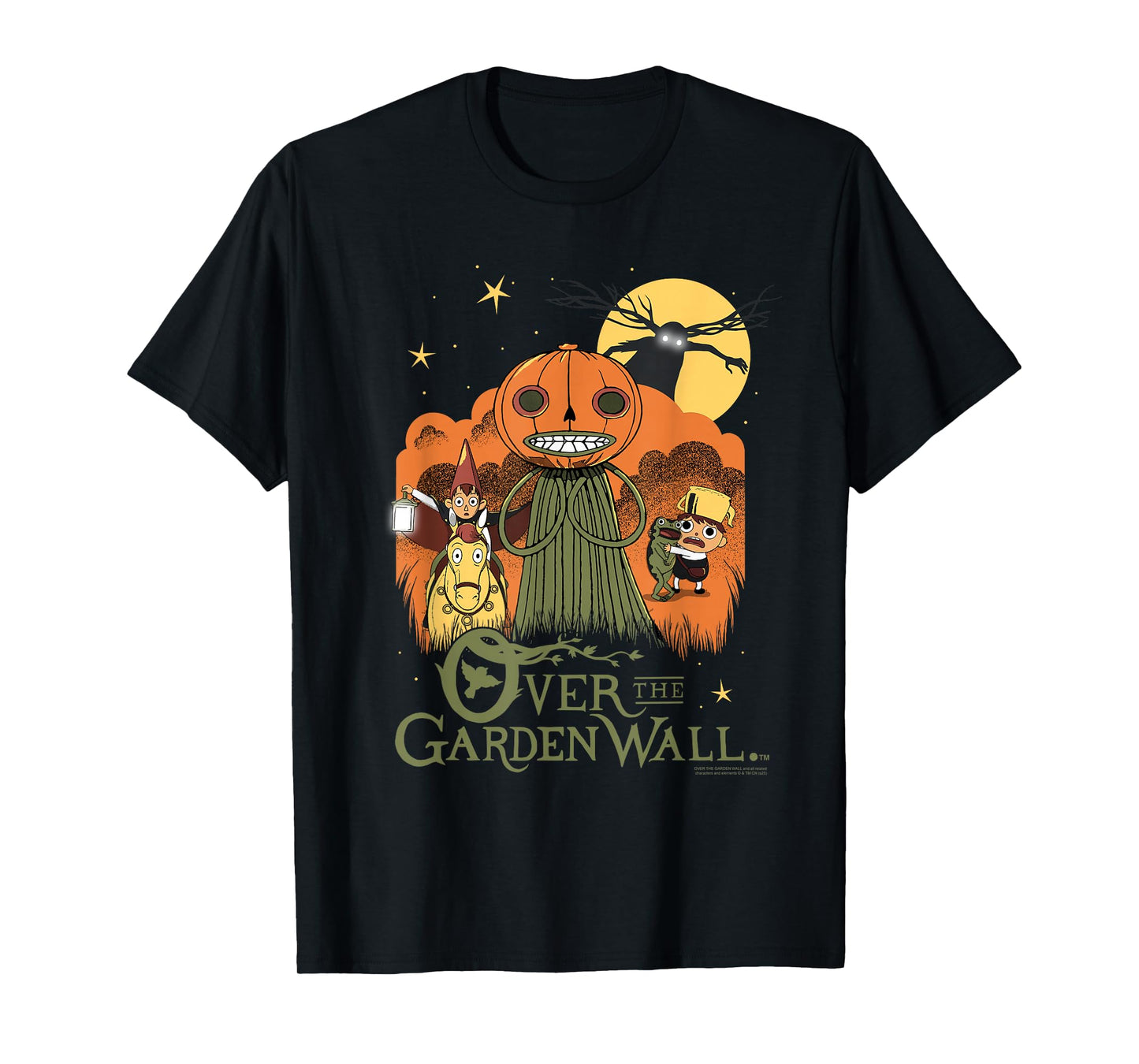 Over The Garden Wall Vintage Halloween Illustration Cartoon T-Shirt