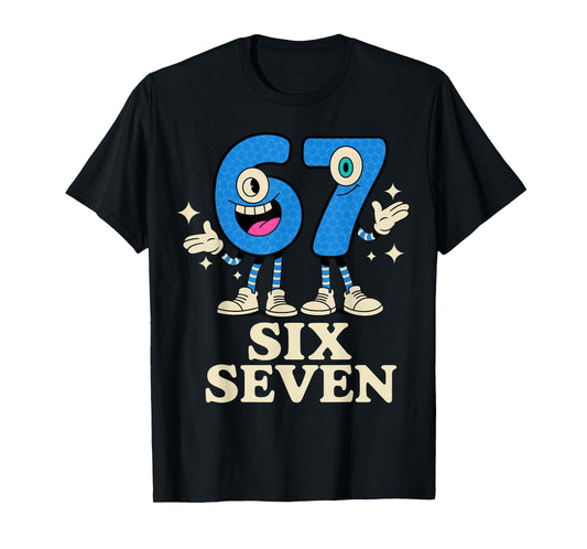 67 Six Seven 6-7 - Italian Brainrot Kids Gaming Meme T-Shirt