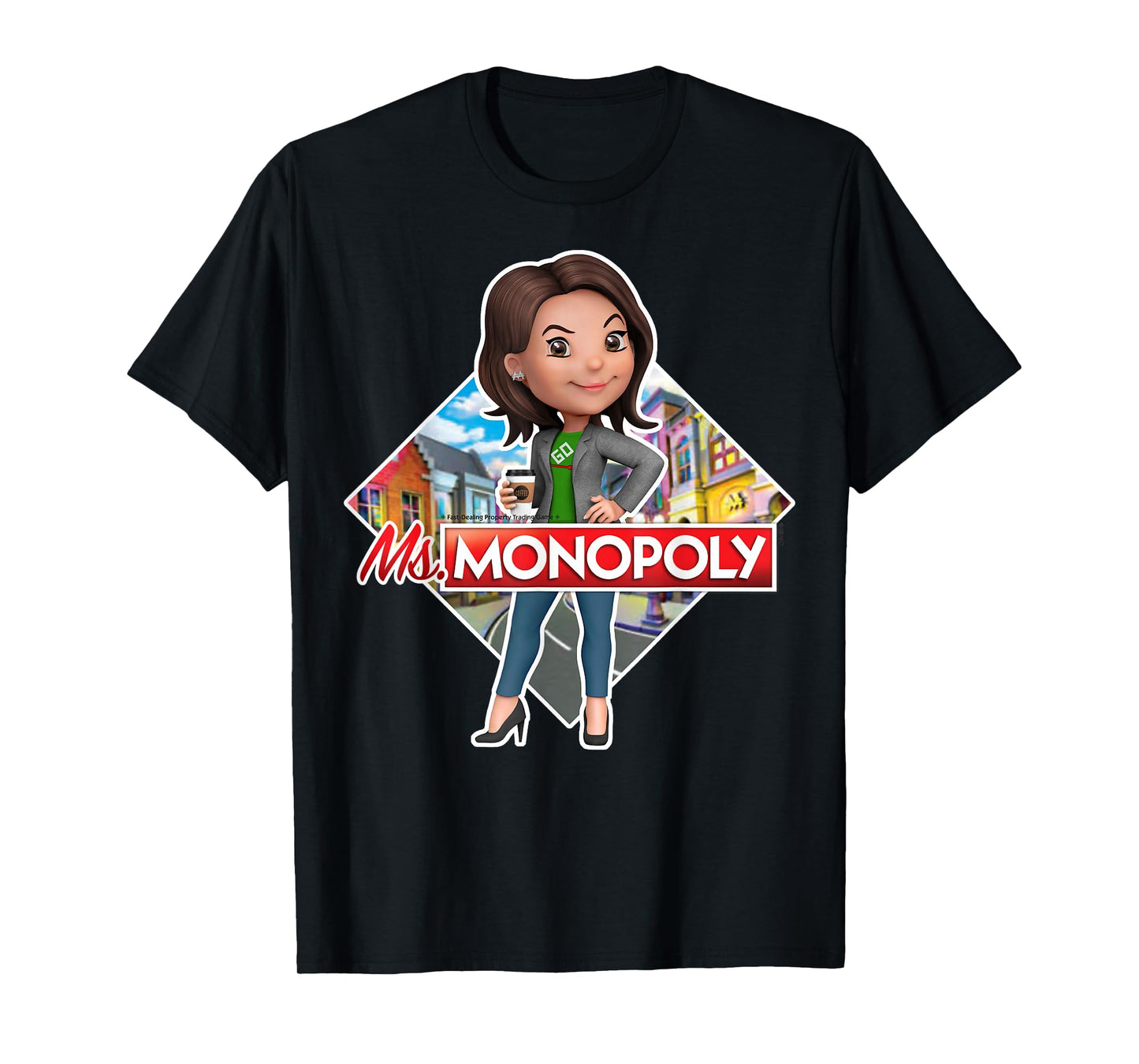 Monopoly Ms. Monopoly Board Game Logo T-Shirt