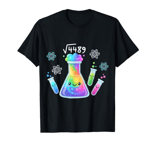 67 Meme Square Root 4489 Science Six Seven Math Teacher T-Shirt