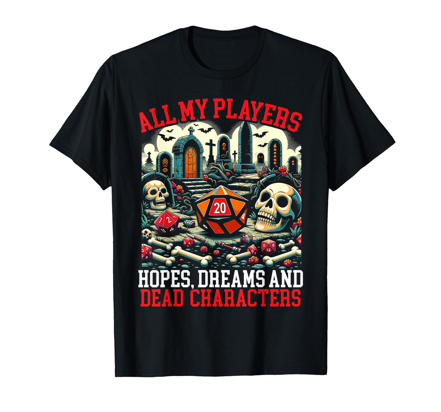 Role Playing Game RPG D20 Tabletop Funny RPG Gamer T-Shirt