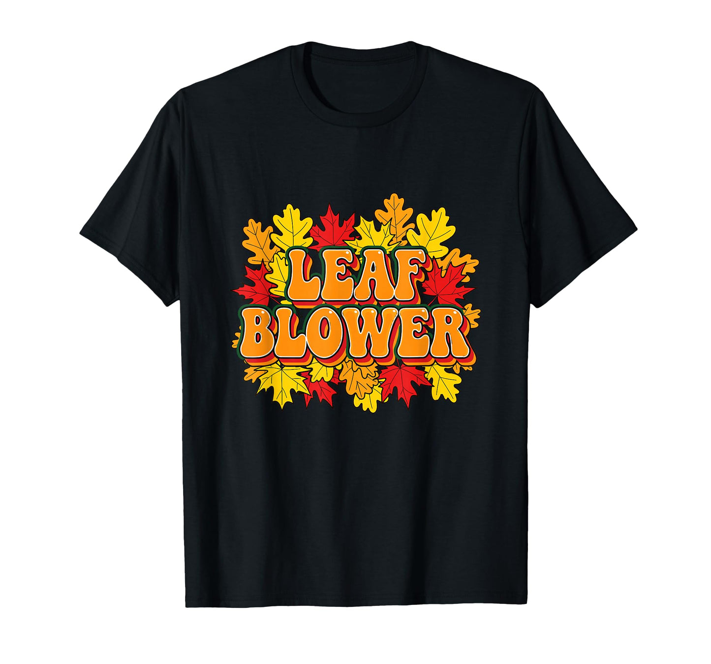 Funny Leaf Blower Costume Fall Halloween Gardening cleanup T-Shirt
