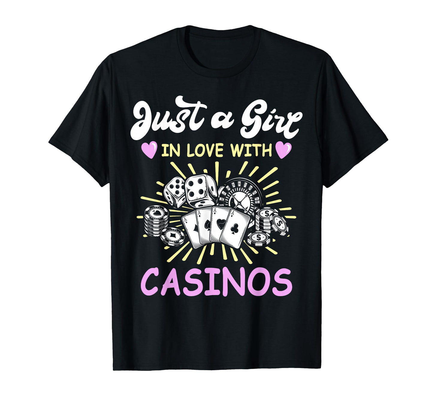 Casino Lover Casino Chips Outfit for Women Slot Machine T-Shirt