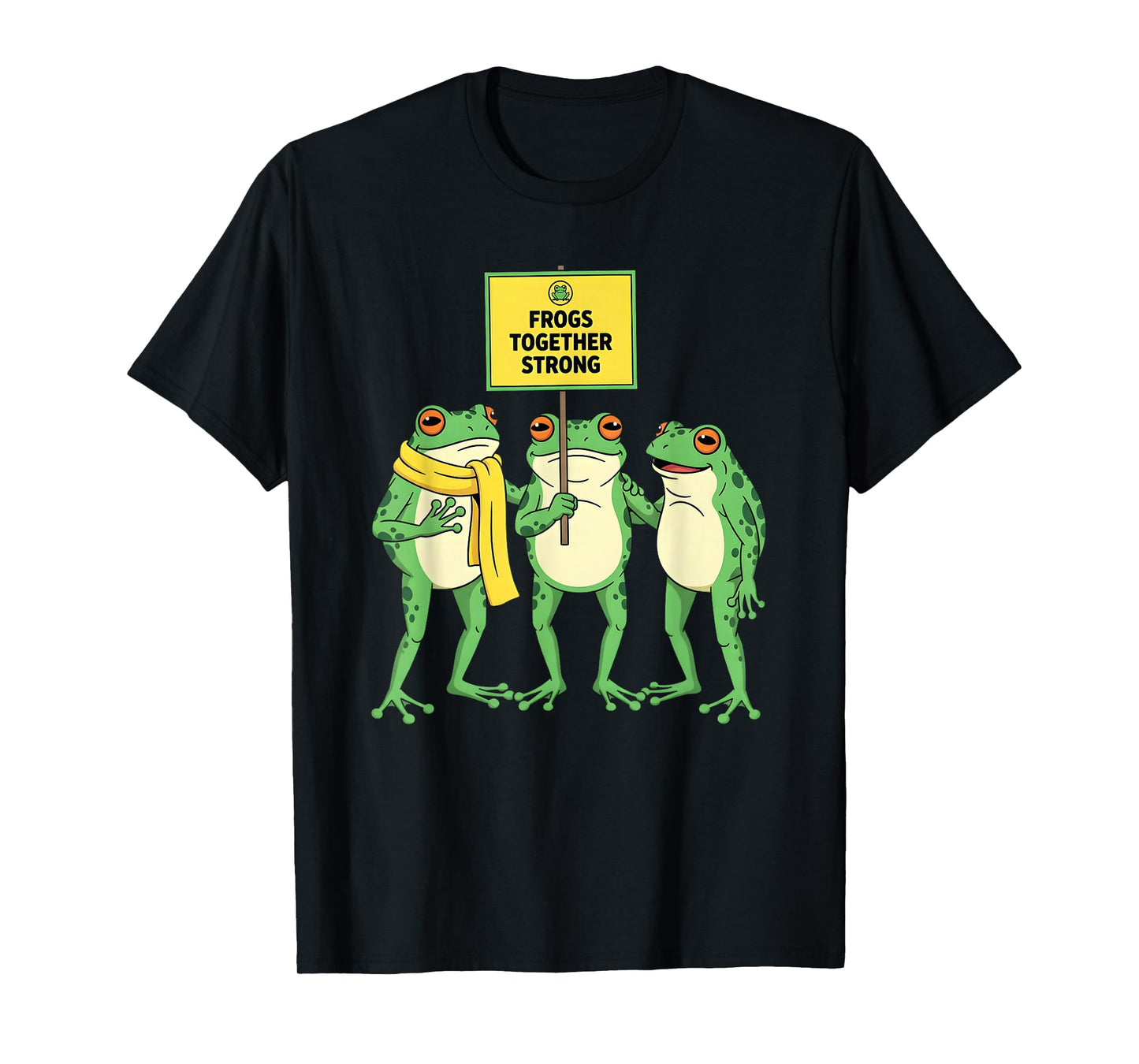 Portland Frog Brigade Oregon Frogs Together Funny Strong T-Shirt