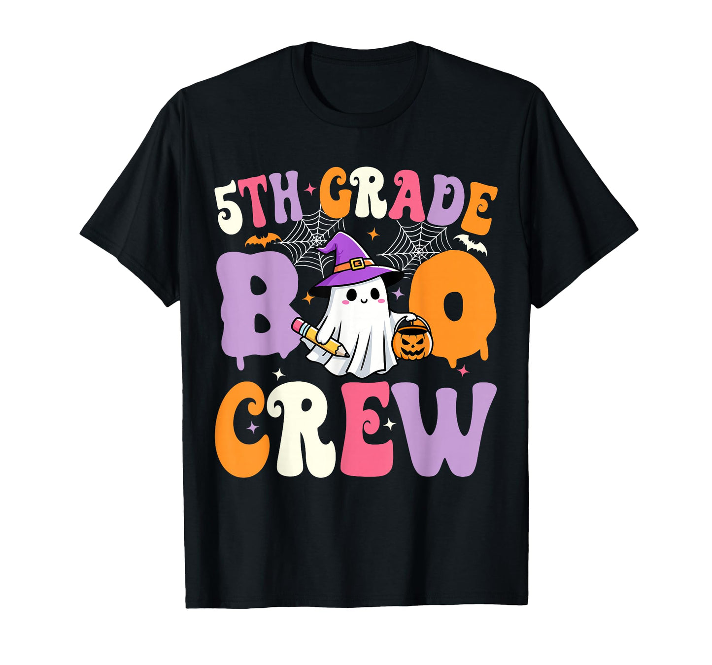5th Grade Boo Crew Spooky Fifth Grade Halloween Teacher T-Shirt